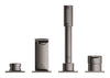 [19316A01] Allure 4-Hole Single-Handle Deck Mount Roman Tub Faucet with 1.75 GPM (6.6 L/min) Hand Shower - Matte Black