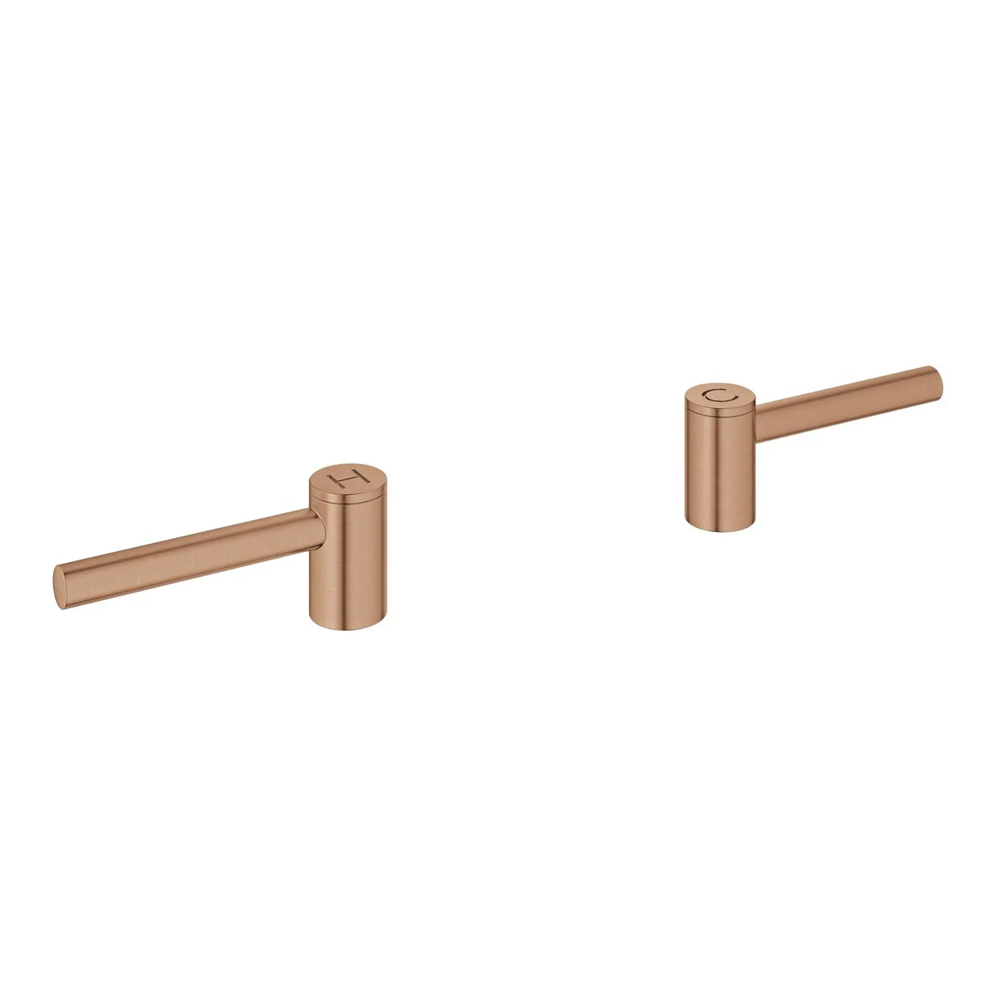 Atrio Lever Handles for Bathroom Sink Faucet (Pair) // BRUSHED WARM SUNSET // 271345_14216DL0_1_CDNwebp.webp