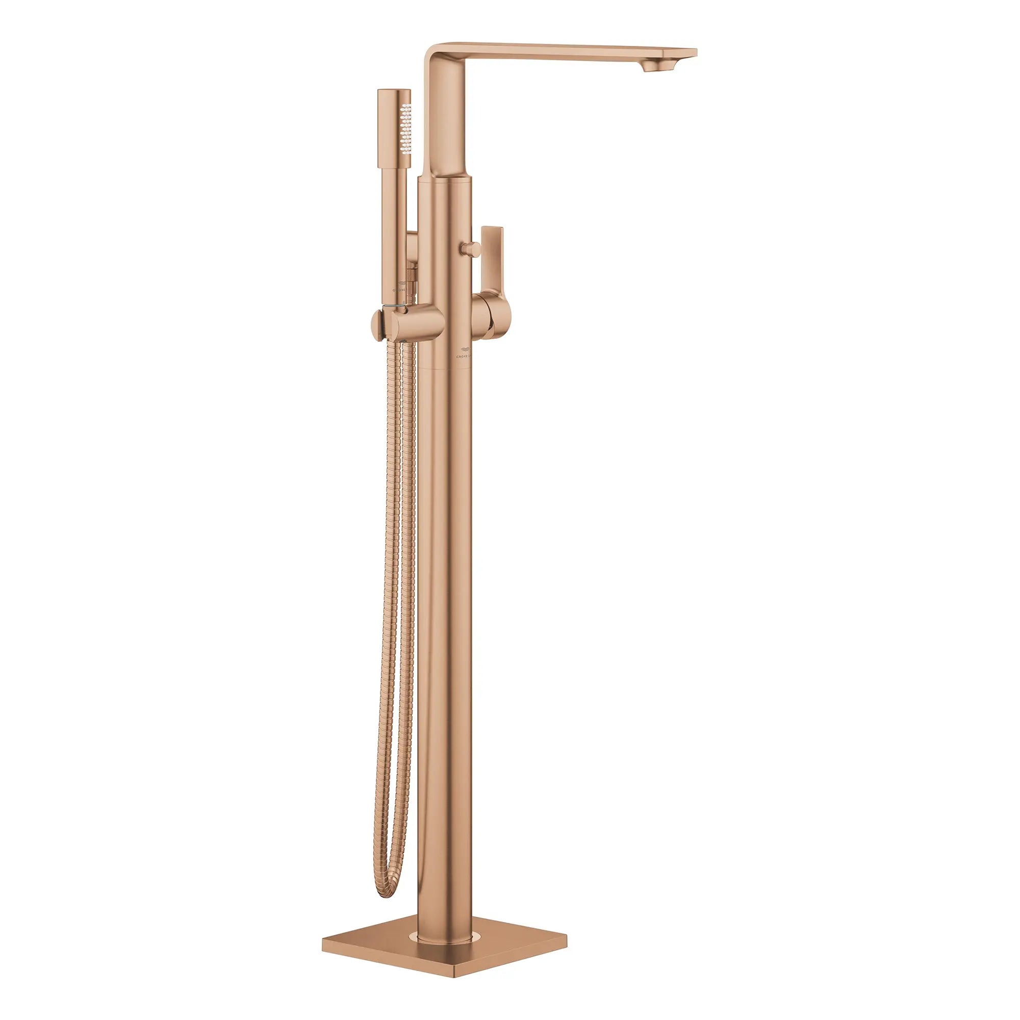 Single-Handle Freestanding Tub Faucet with 6.6 L/min (1.75 GPM) Hand Shower // BRUSHED WARM SUNSET // 272716_25222DL1_1_CDNwebp.webp