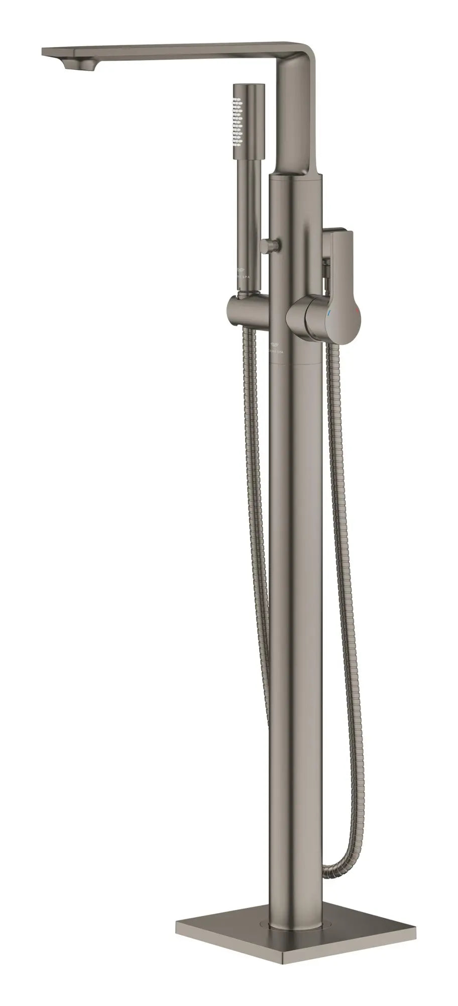 Single-Handle Freestanding Tub Faucet with 6.6 L/min (1.75 GPM) Hand Shower // BRUSHED HARD GRAPHITE // 272936_Allure_SiloLeft_25222AL1_005_01_0_CDNwebp.webp
