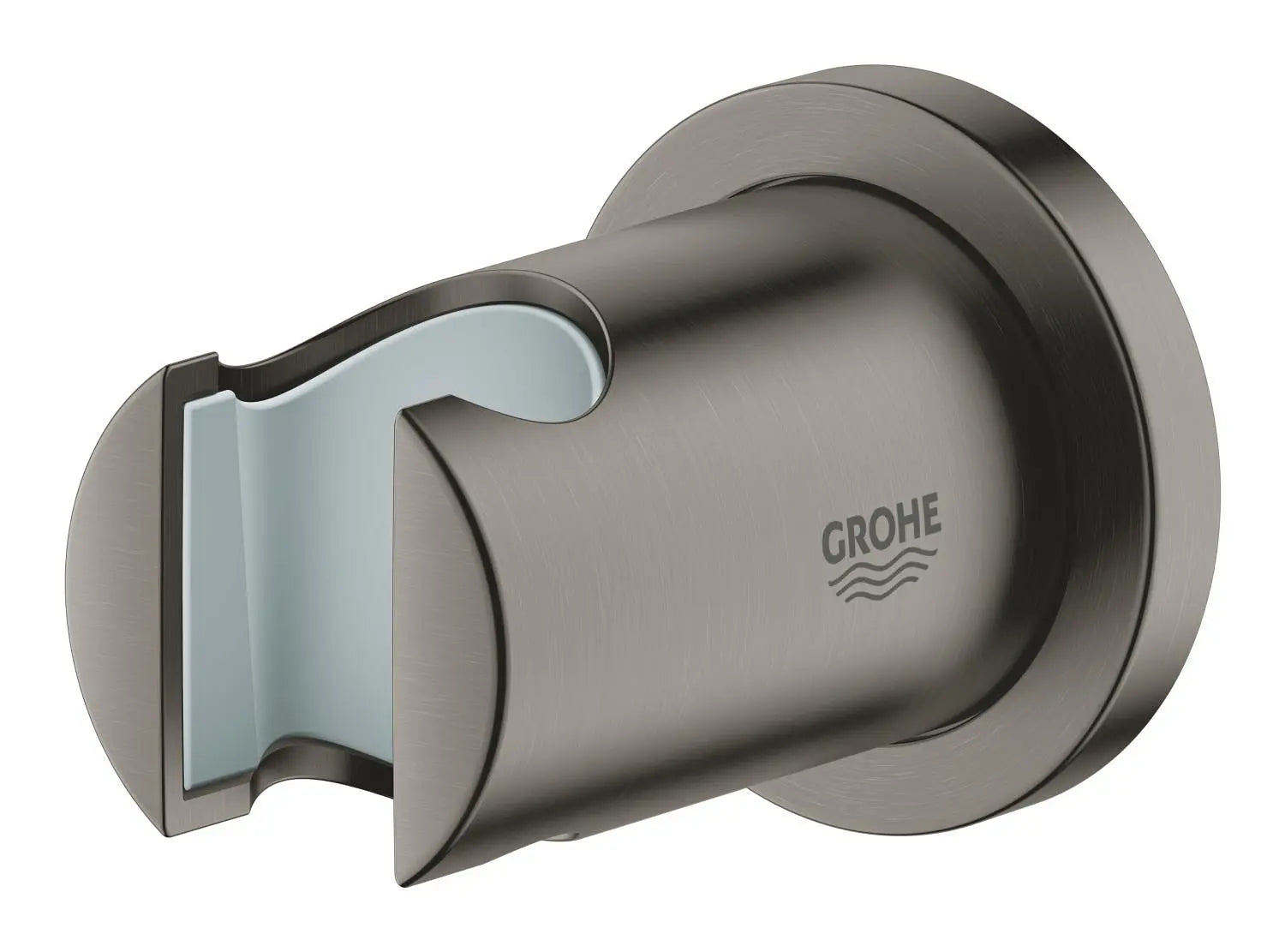 Rainshower Round  Handshower Wall Mount Holder // BRUSHED HARD GRAPHITE // 272968_ZZF_27074AL0_005_01_0_CDNwebp.webp