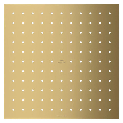 [134922GN00] Rainshower Aqua Tiles Rainshower Trim Plate 1.75 GPM (6.6 L/min) - Brushed Cool Sunrise