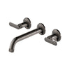 [106216A000] Listra Wall Mount Widespread Bathroom Faucet, 1.2gpm (4.5L/min) - Brushed Cool Sunrise