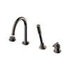 [106237A000] Listra 4-Hole Single-Handle Deck Mount Roman Tub Faucet with 1.75 gpm (6.6L/min) Hand Shower - Brushed Cool Sunrise