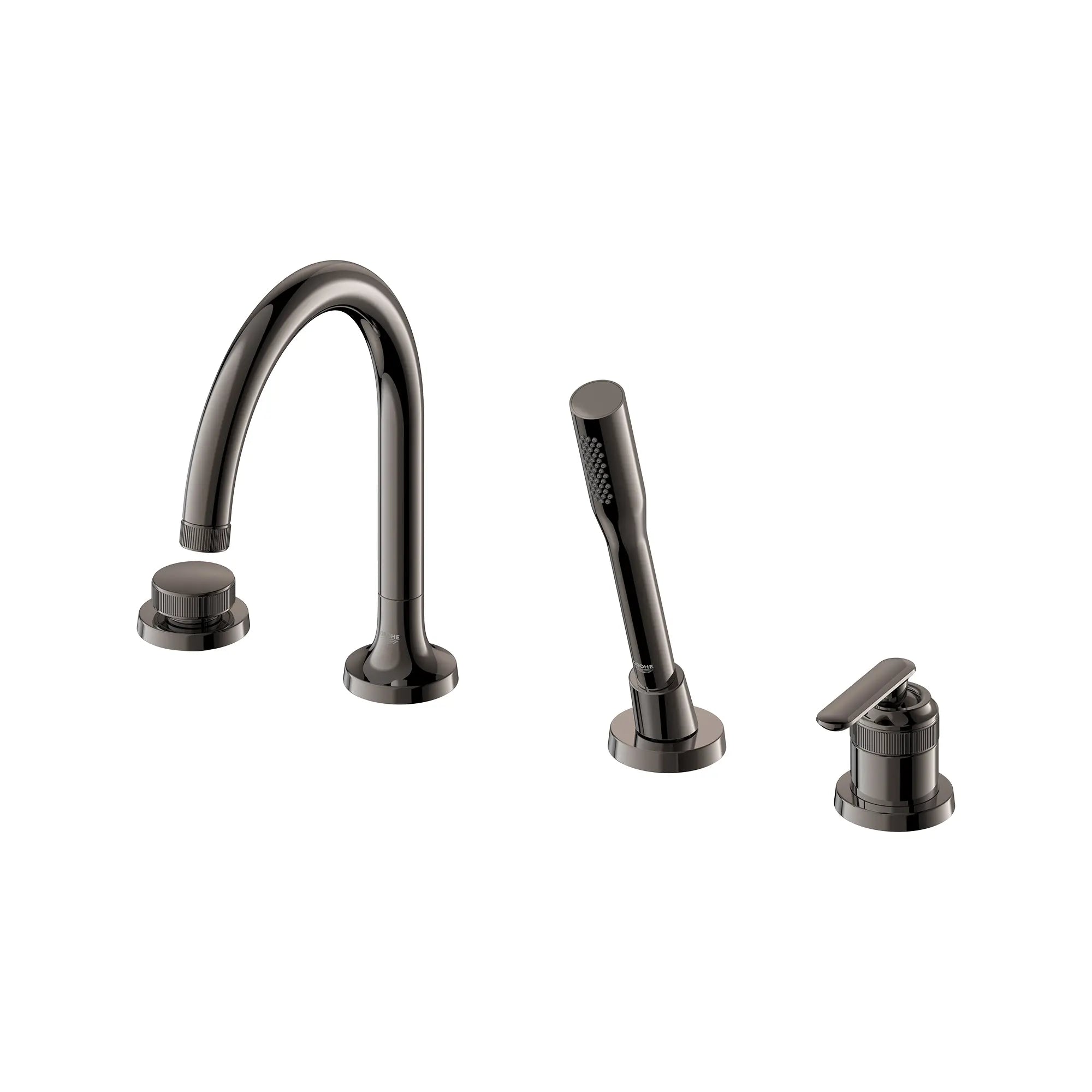 Listra 4-Hole Single-Handle Deck Mount Roman Tub Faucet with 1.75 gpm (6.6L/min) Hand Shower // HARD GRAPHITE // 275193_Listra_SiloLeft_106237A000_0001_SEPTEMBER2024_0_CDNwebp.webp