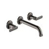[106216A000] Listra Wall Mount Widespread Bathroom Faucet, 1.2gpm (4.5L/min) - Brushed Cool Sunrise