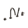 [106237A000] Listra 4-Hole Single-Handle Deck Mount Roman Tub Faucet with 1.75 gpm (6.6L/min) Hand Shower - Brushed Cool Sunrise