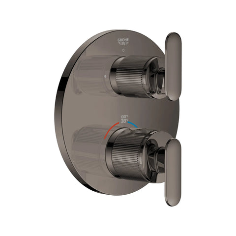 Listra Dual Function 2-Handle Thermostatic Valve Trim - Hard Graphite