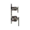 [106177A000] Listra 2-Handle Pressure Balance Valve Trim with 2-Way Diverter with Cartridge - Brushed Cool Sunrise