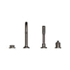 [106237A000] Listra 4-Hole Single-Handle Deck Mount Roman Tub Faucet with 1.75 gpm (6.6L/min) Hand Shower - Brushed Cool Sunrise