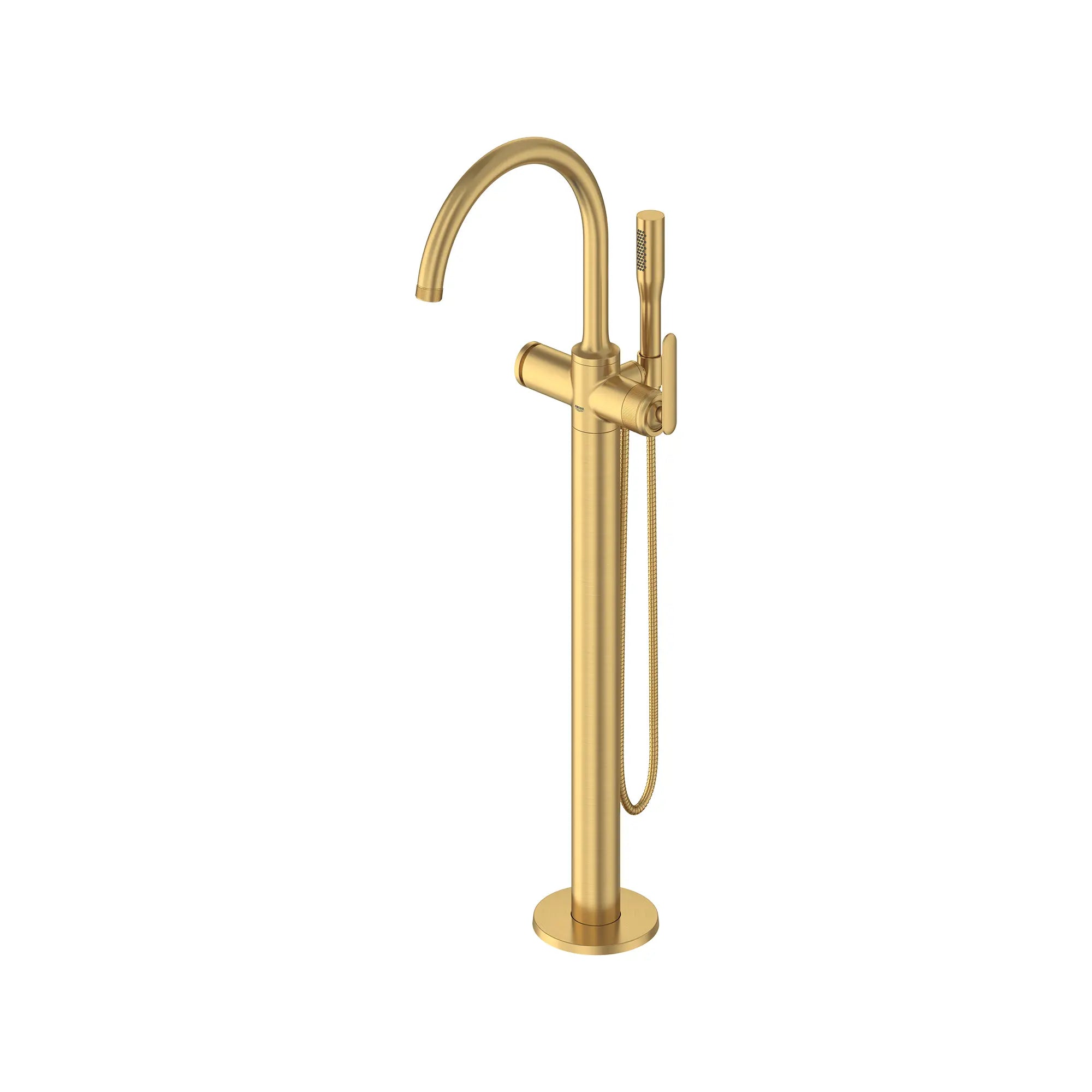Listra Single-Handle Freestanding Tub Faucet with 1.75 gpm (6.6L/min) Hand Shower // BRUSHED COOL SUNRISE // 275294_Listra_SiloLeft_106256GN00_0001_SEPTEMBER2024_0_CDNwebp.webp