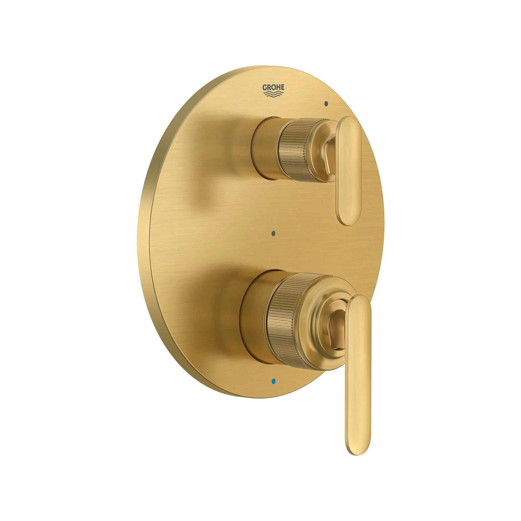 Listra 2-Handle Pressure Balance Valve Trim with 2-Way Diverter with Cartridge // BRUSHED COOL SUNRISE // 275300_Listra_SiloRight_106177GN00_0001_SEPTEMBER2024_0_CDNwebp.webp