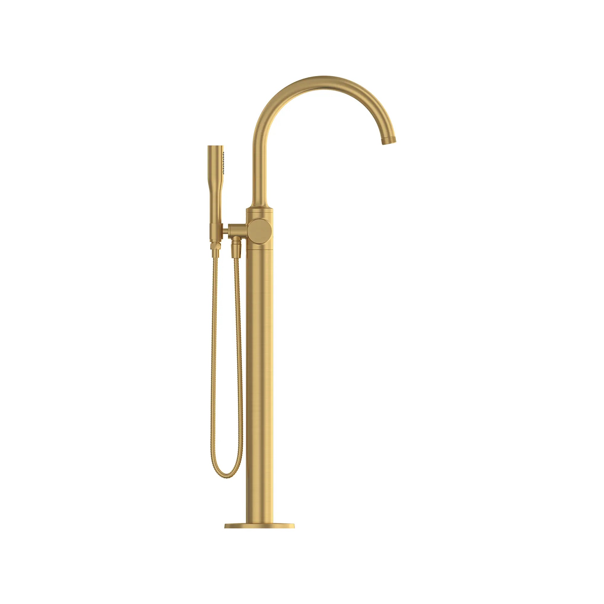 Listra Single-Handle Freestanding Tub Faucet with 1.75 gpm (6.6L/min) Hand Shower // BRUSHED COOL SUNRISE // 275341_Listra_SiloSide_106256GN00_0001_SEPTEMBER2024_0_CDNwebp.webp