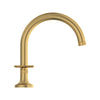 [106261GN00] Listra 3-Hole Deck Mount Roman Tub Filler - Brushed Cool Sunrise