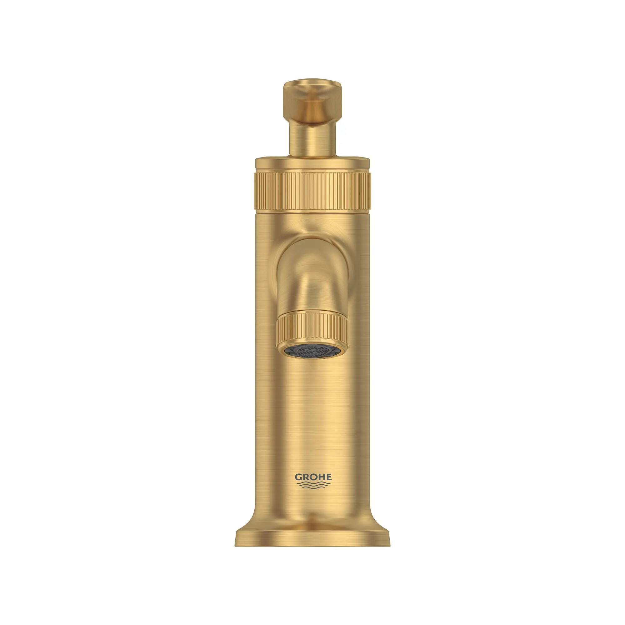 Listra Single Hole Single-Handle S-Size Bathroom Faucet, 1.2 gpm (4.5L/min) // BRUSHED COOL SUNRISE // 275350_Listra_SiloStraight_106215GN00_0001_SEPTEMBER2024_0_CDNwebp.webp