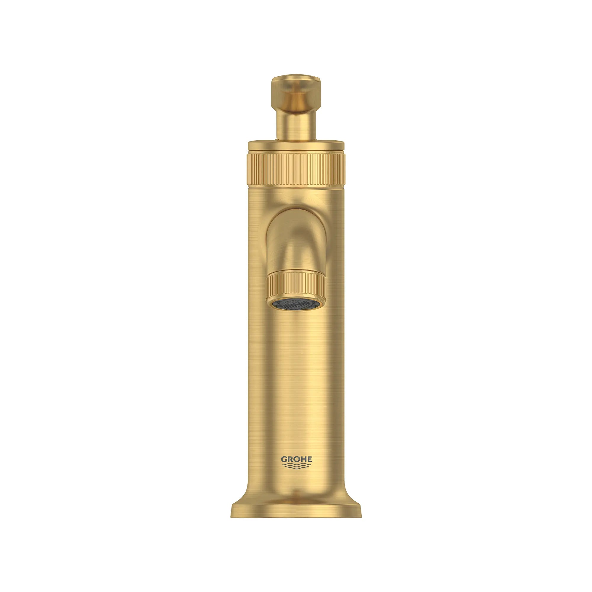 Listra Single Hole Single-Handle M-Size Bathroom Faucet, 1.2 gpm (4.5L/min) // BRUSHED COOL SUNRISE // 275356_Listra_SiloStraight_106222GN00_0001_SEPTEMBER2024_0_CDNwebp.webp