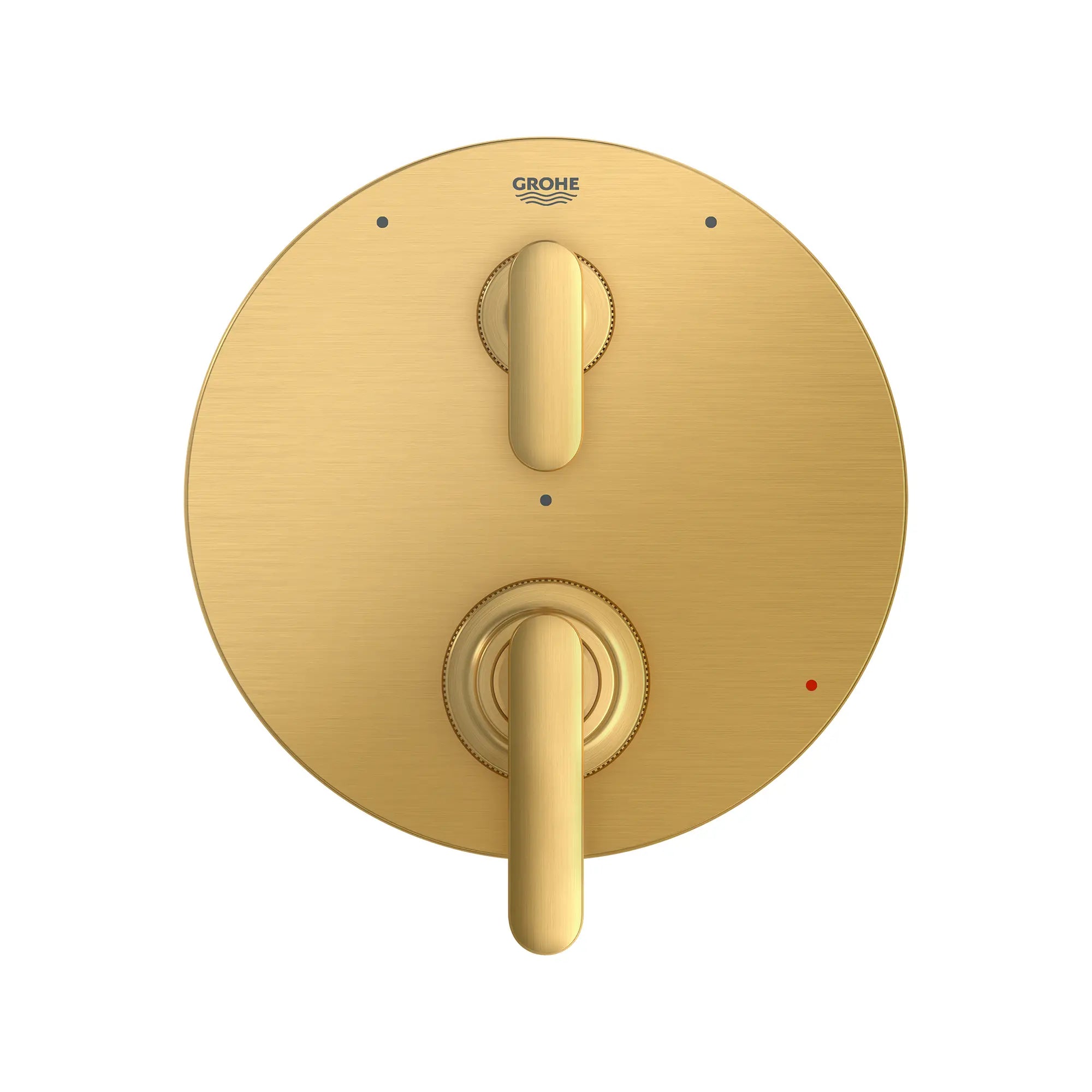 Listra 2-Handle Pressure Balance Valve Trim with 3-Way Diverter with Cartridge // BRUSHED COOL SUNRISE // 275357_Listra_SiloStraight_106235GN00_0001_SEPTEMBER2024_0_CDNwebp.webp