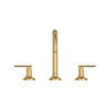 [106261GN00] Listra 3-Hole Deck Mount Roman Tub Filler - Brushed Cool Sunrise