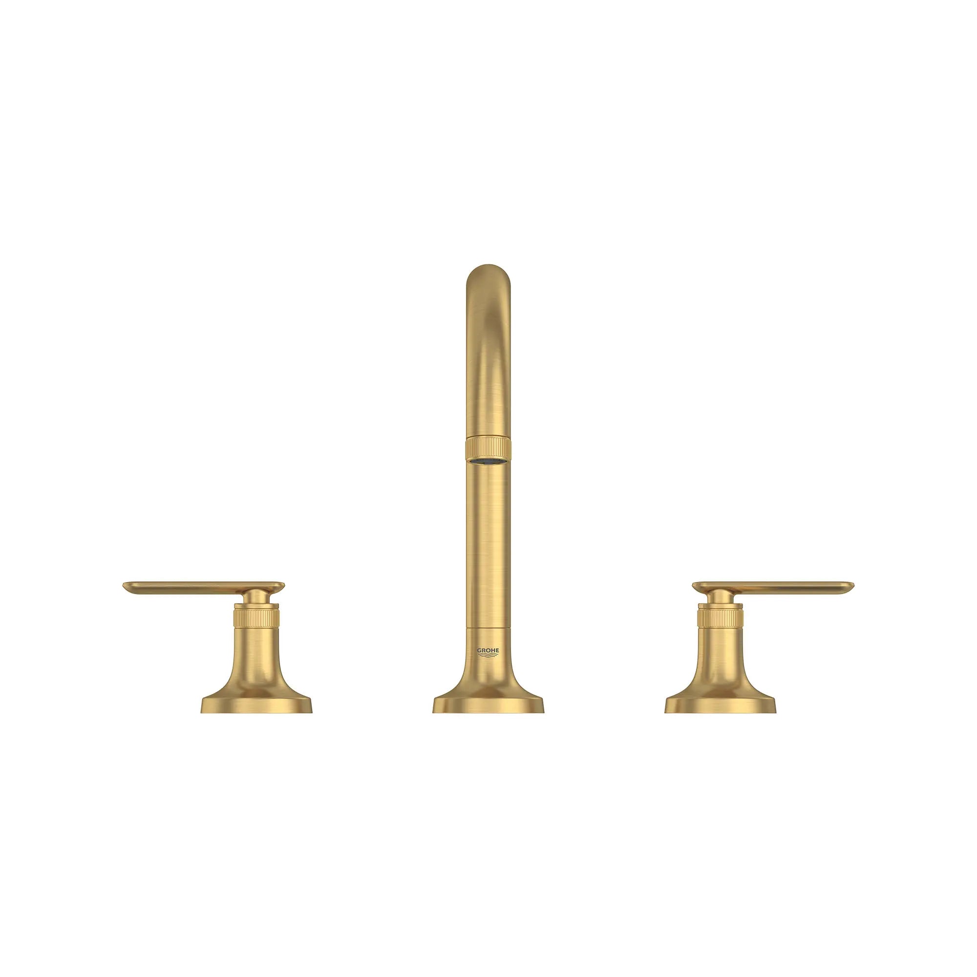 Listra 3-Hole Deck Mount Roman Tub Filler // BRUSHED COOL SUNRISE // 275369_Listra_SiloStraight_106261GN00_106270GN00_0001_SEPTEMBER2024_0_CDNwebp.webp