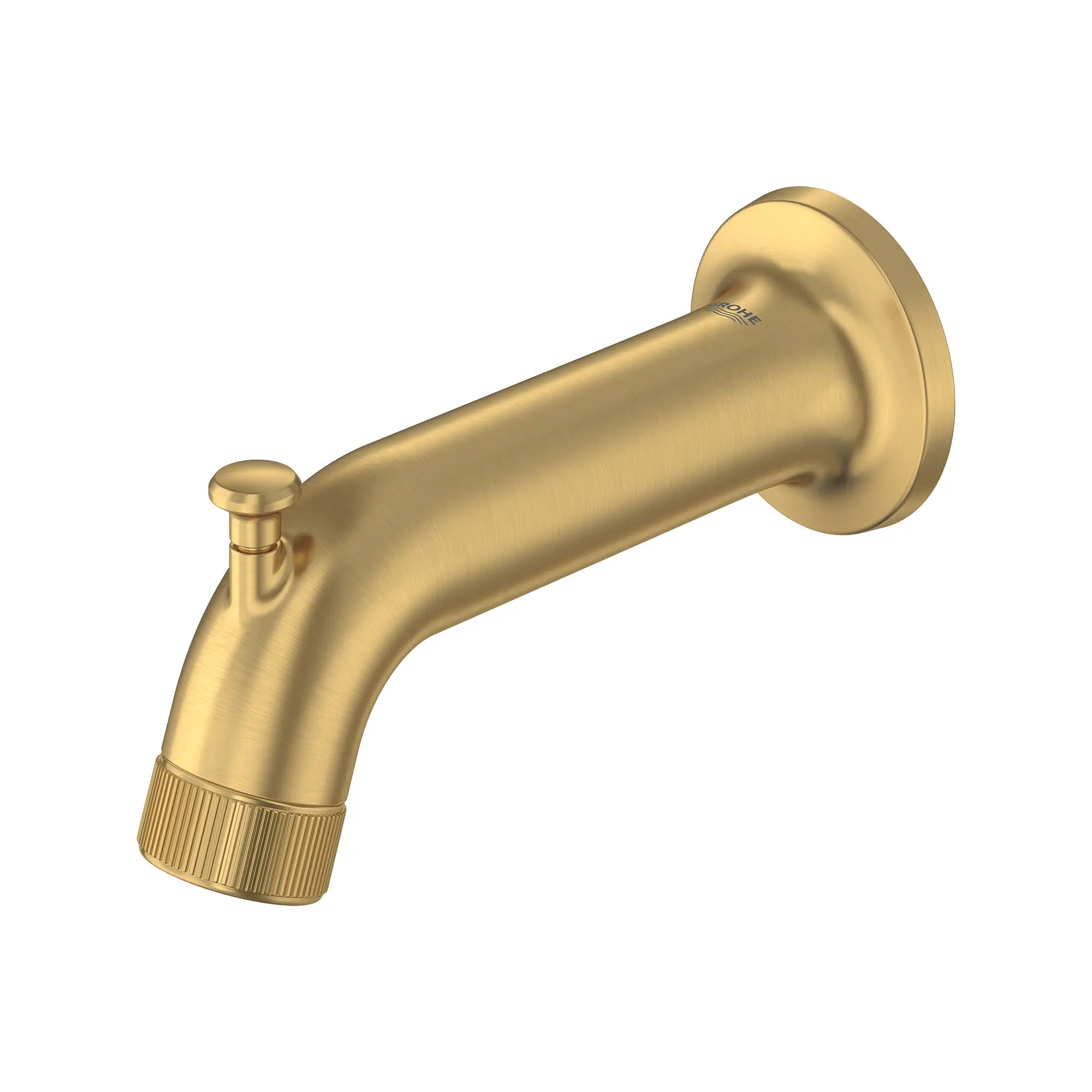 Listra Tub Spout with Diverter // BRUSHED COOL SUNRISE // 275373_Listra_SiloLeft_106206GN00_0001_SEPTEMBER2024_0_CDNwebp.webp