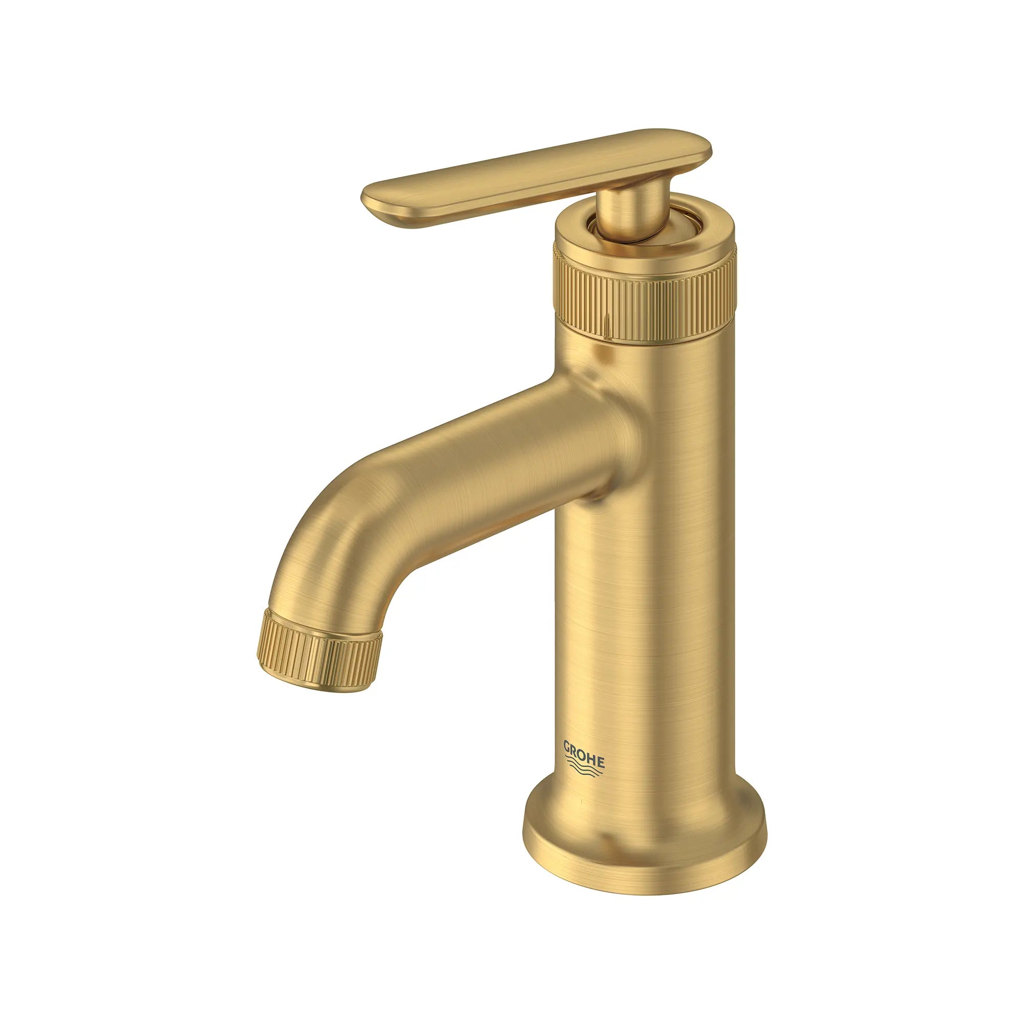 Listra Single Hole Single-Handle S-Size Bathroom Faucet, 1.2 gpm (4.5L/min) // BRUSHED COOL SUNRISE // 275374_Listra_SiloLeft_106215GN00_0001_SEPTEMBER2024_0_CDNwebp.webp