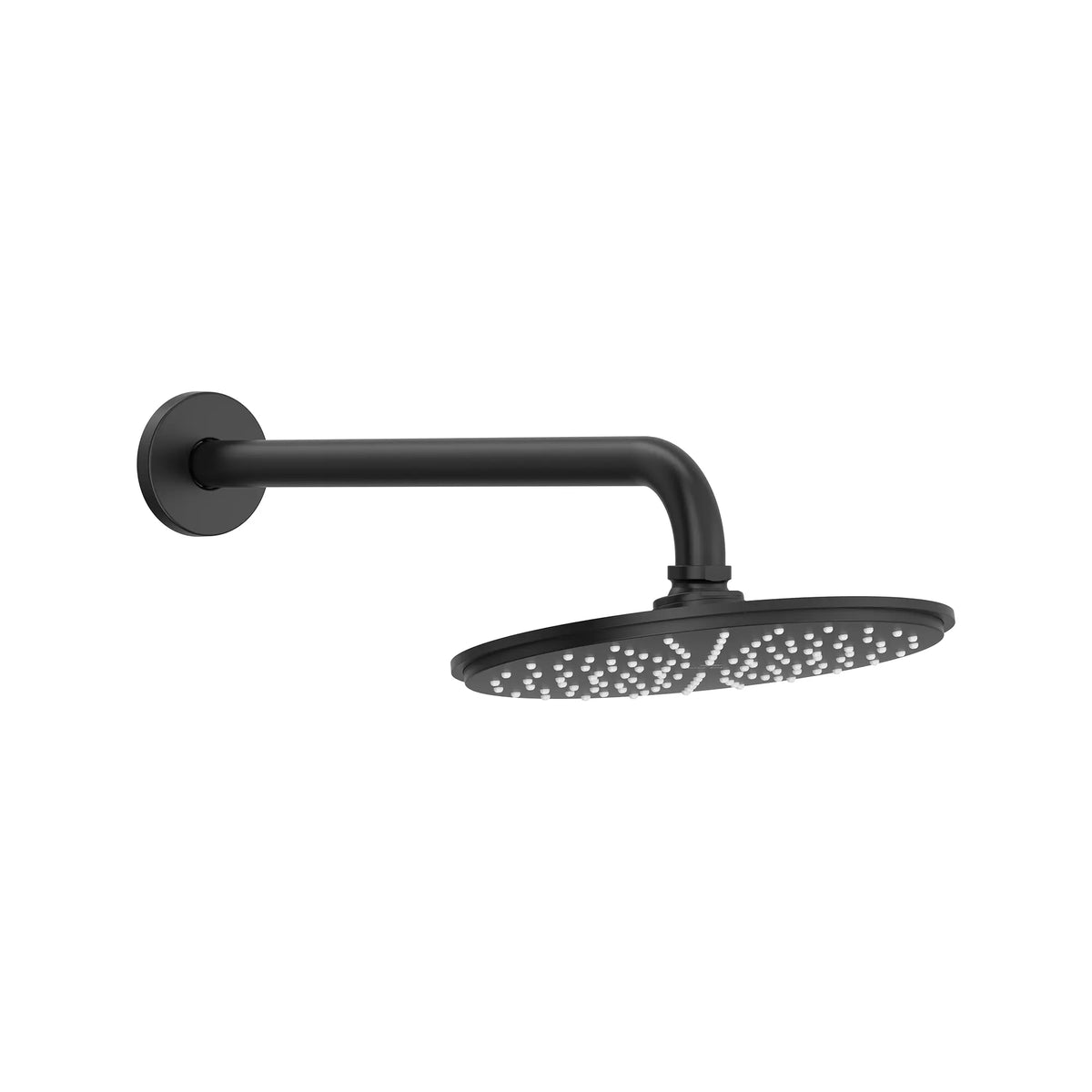Rainshower Cosmopolitan 210 Shower Head, 8" - 1 Spray, 1.75 GPM (6.6L/min) // MATTE BLACK // 275677_Rainshower_SiloRight_1120952430_285402430_0001_July2025_0_CDNwebp.webp
