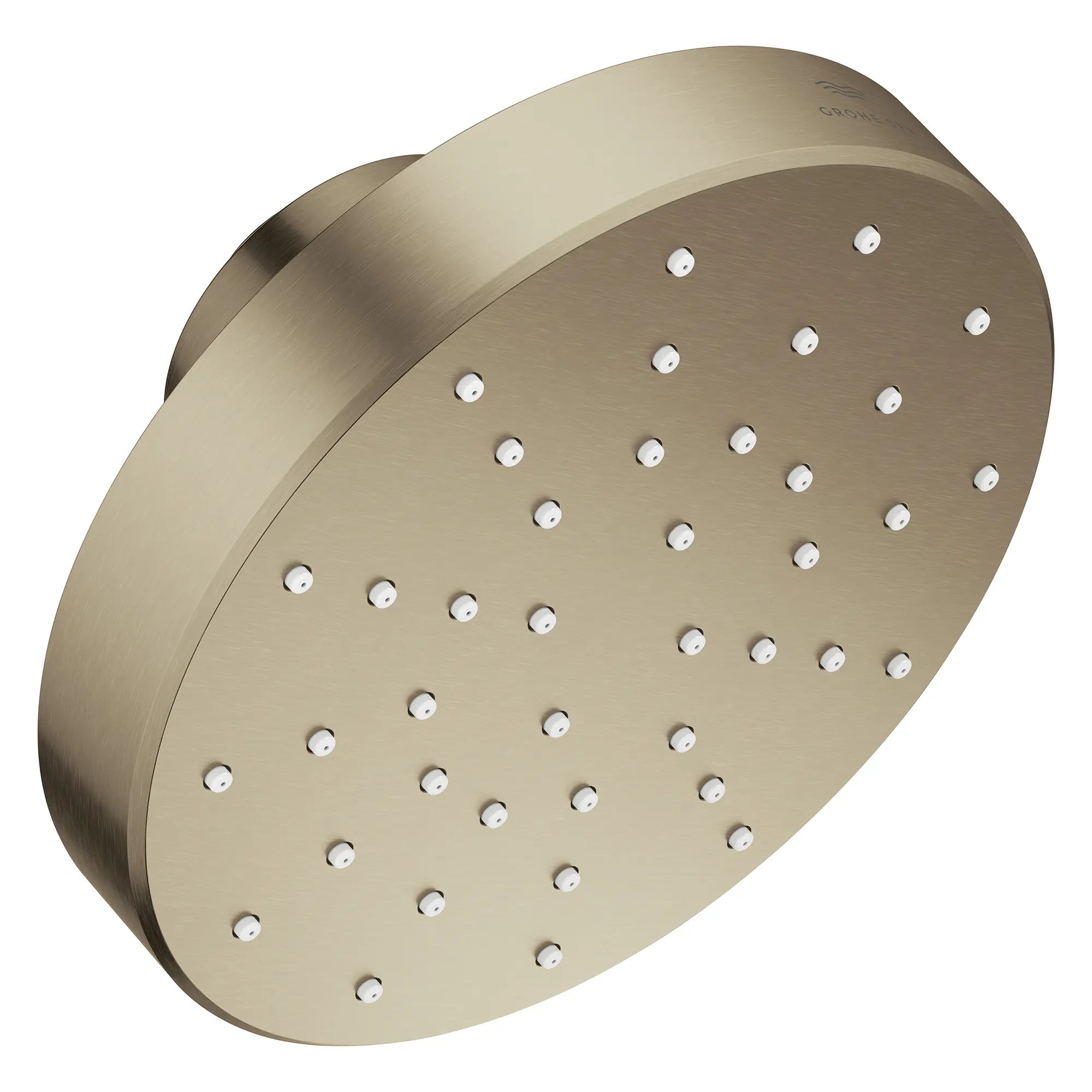 Rainshower Aqua Mono Spray 5 1/2" Showerhead with Aqua Booster 1.75 GPM (6.6 L/min) // BRUSHED NICKEL INFINITYFINISH // 275828_Aqua_Booster_SiloRight_111518EN00_001_October2025_0_CDNwebp.webp