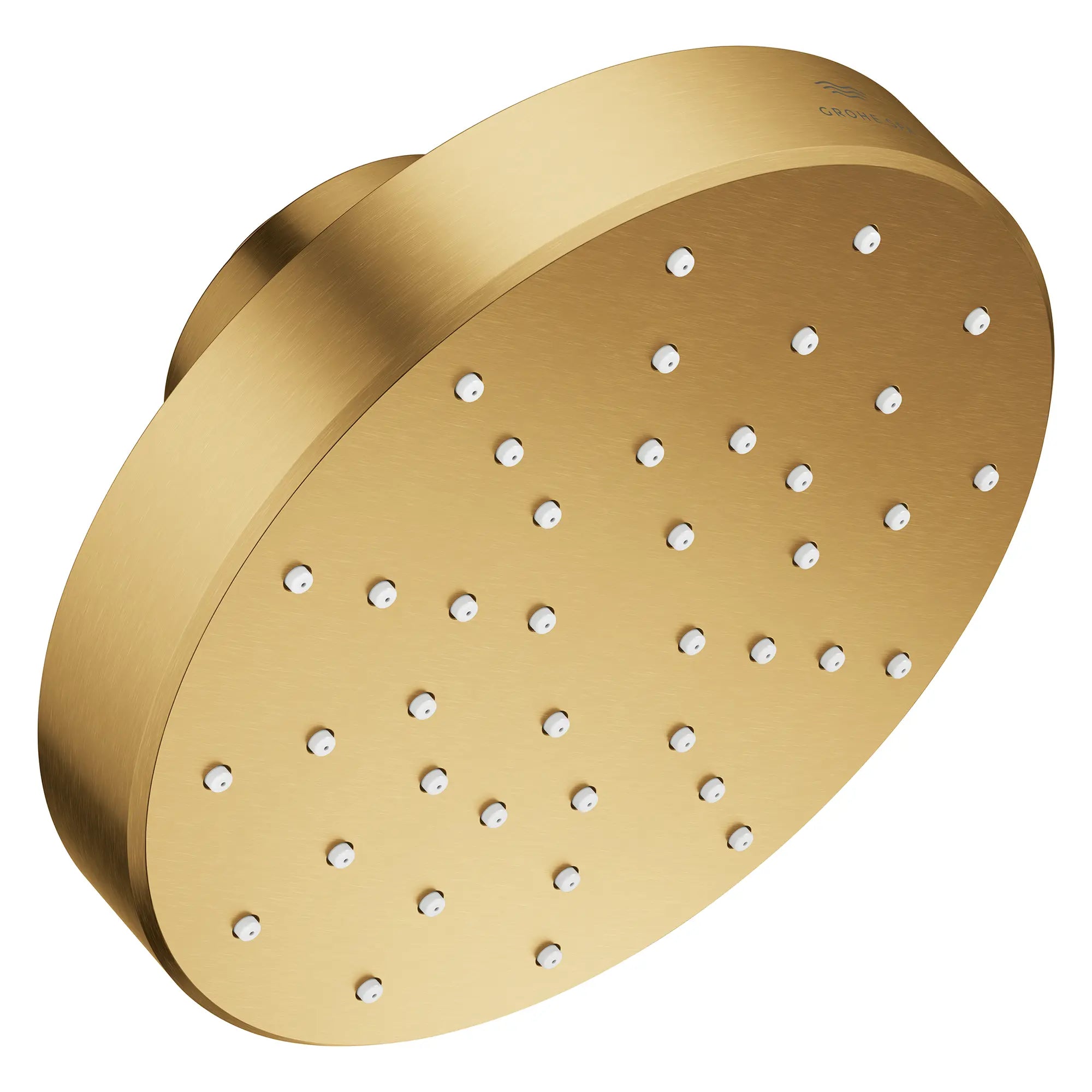 Rainshower Aqua Mono Spray 5 1/2" Showerhead with Aqua Booster 1.75 GPM (6.6 L/min) // BRUSHED COOL SUNRISE // 275830_Aqua_Booster_SiloRight_111518GN00_001_October2025_0_CDNwebp.webp