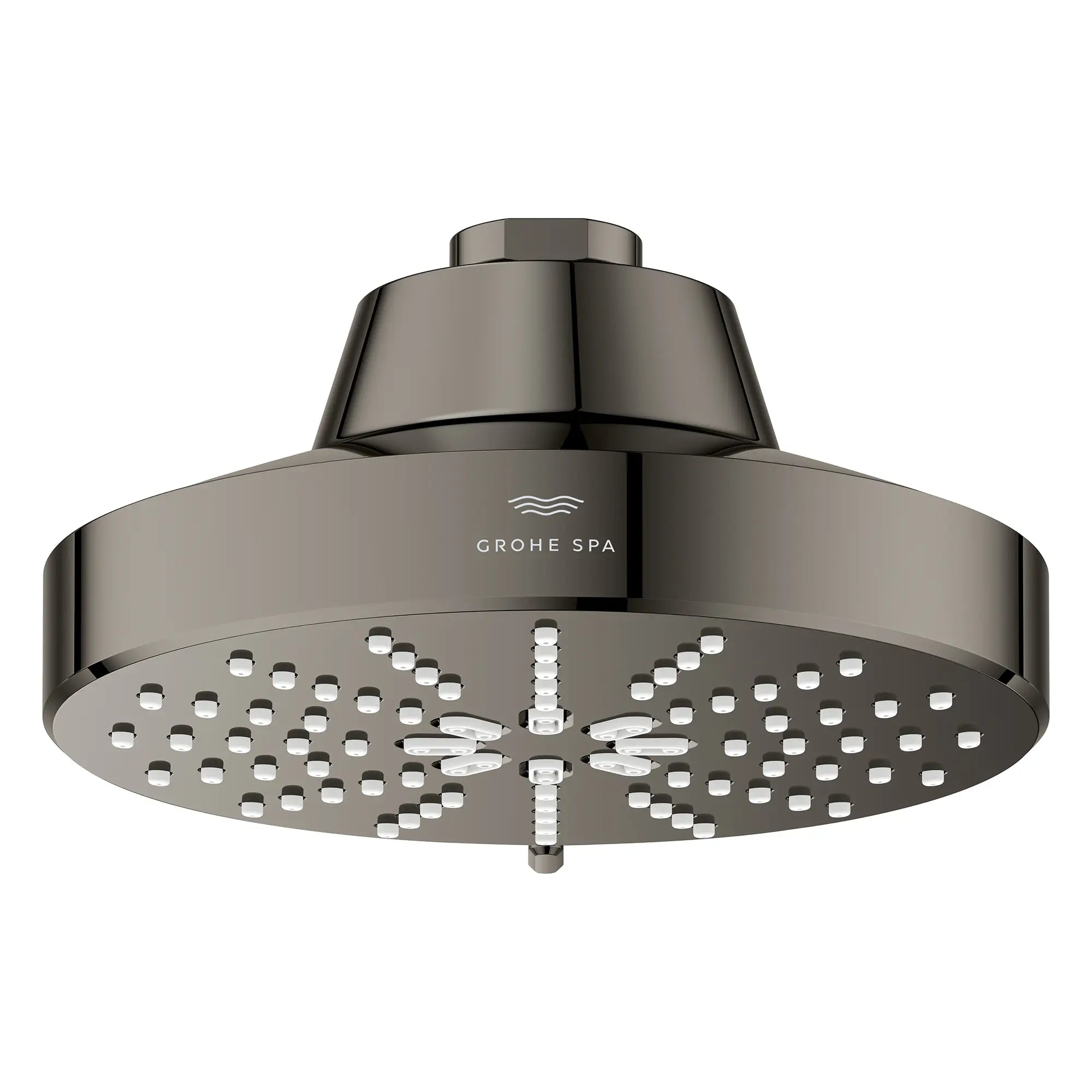 Rainshower Aqua 140 Multi Spray 5 1/2" Shower Head with Aqua Booster 1.75 GPM (6.6 L/min) // HARD GRAPHITE // 275852_Aqua_Booster_SiloFront_111611A000_002_October2025_0_CDNwebp.webp