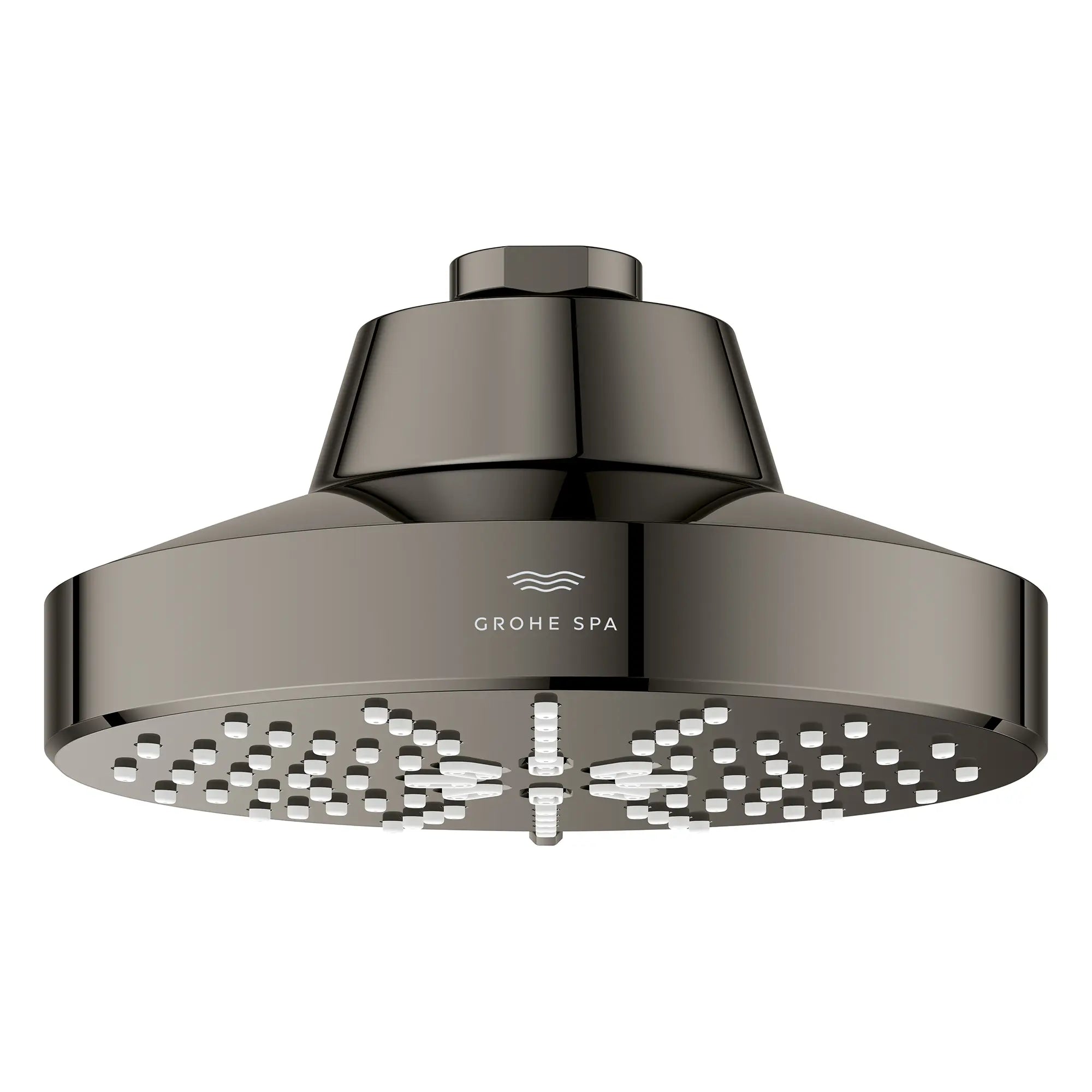 Rainshower Aqua 140 Multi Spray 5 1/2" Shower Head with Aqua Booster 1.75 GPM (6.6 L/min) // HARD GRAPHITE // 275871_Aqua_Booster_SiloFront_111611A000_001_October2025_0_CDNwebp.webp