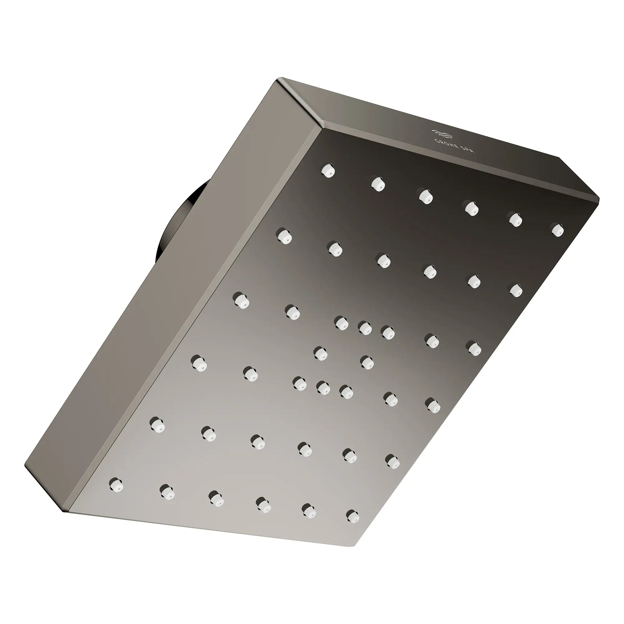 Rainshower Aqua Mono Spray 5 1/2" Square Showerhead with Aqua Booster 1.75 GPM (6.6 L/min) // HARD GRAPHITE // 275892_Aqua_Booster_SiloRight_111661A000_001_October2025_0_CDNwebp.webp
