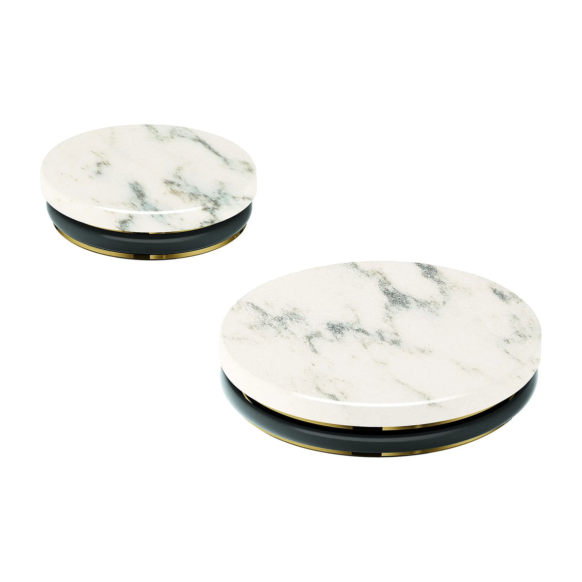 Atrio Private Collection White Attica Caesarstone Handle Inserts for 2-Handle Thermostatic Trim (Pair) // WHITE ATTICA CAESARSTONE // 276069_Atrio_PC_Silo-SpecSheet_48466000_Silo-SpecSheet_0_CDNwebp.webp