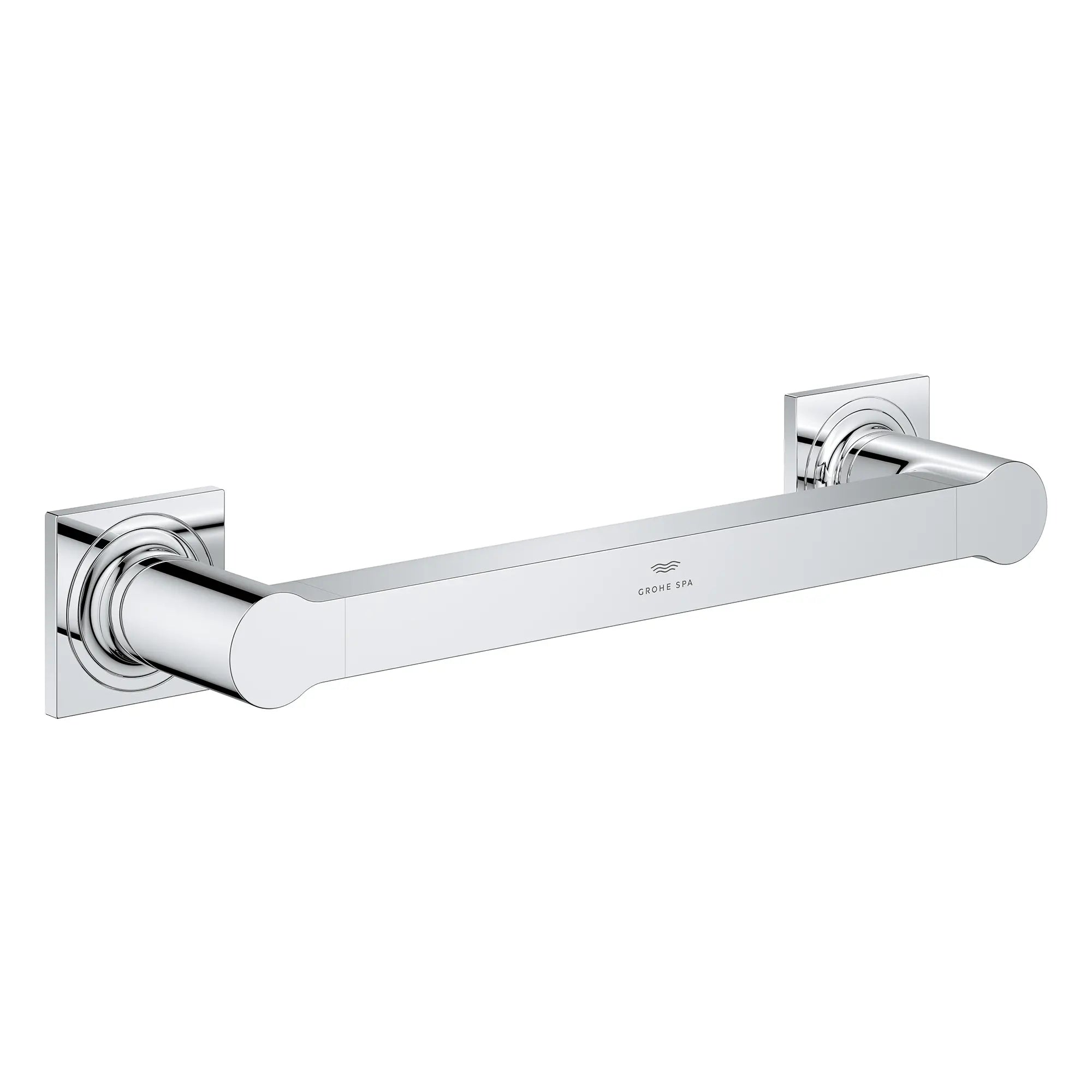 Allure 12" Grab Bar // GROHE STARLIGHT CHROME // 276100_Allure_Silo-SpecSheet_40955001_0001_Feb2023_0_CDNwebp.webp