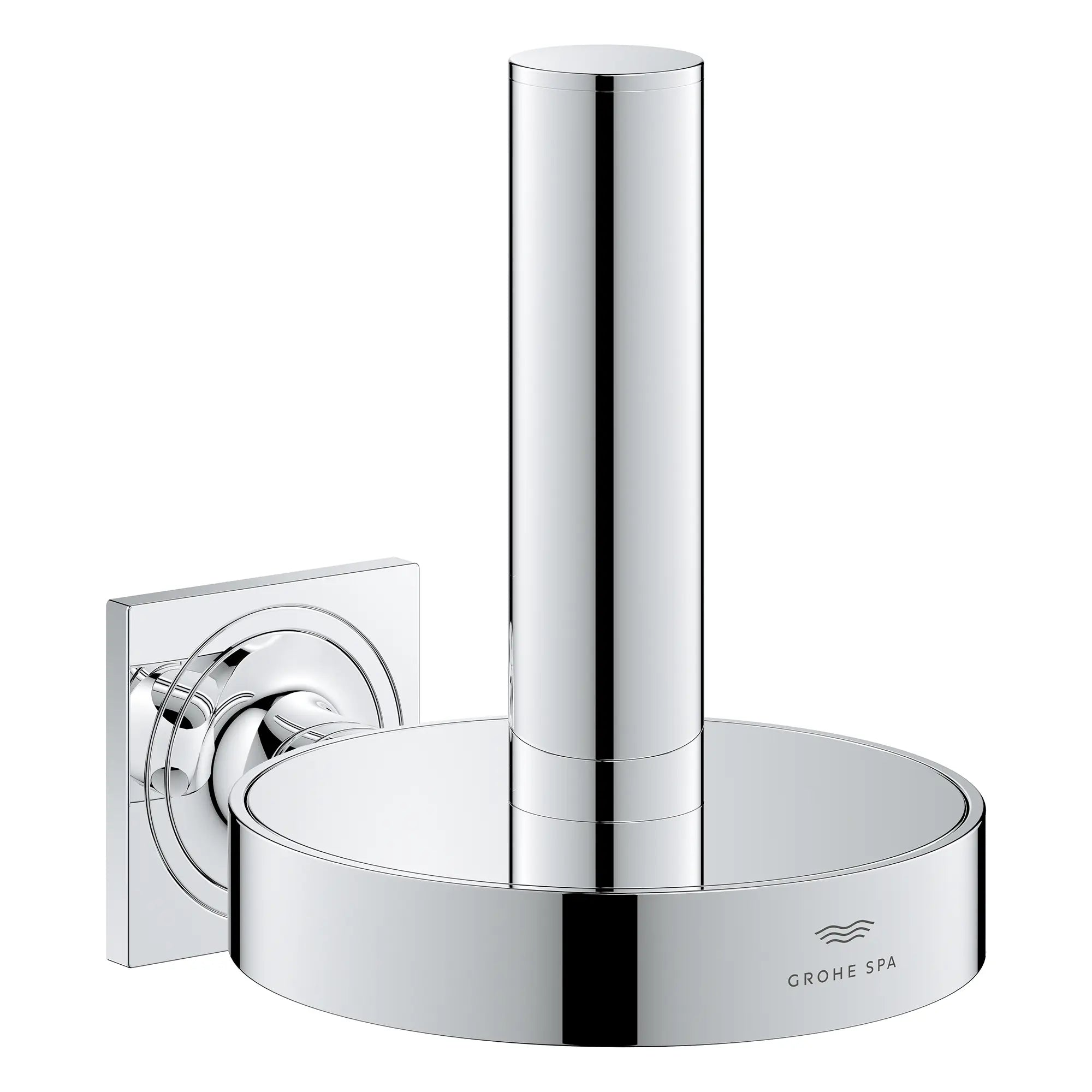 Allure Reserve Toilet Paper Holder // GROHE STARLIGHT CHROME // 276103_Allure_Silo-SpecSheet_40956001_0001_Feb2023_0_CDNwebp.webp