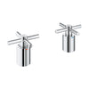 [14217000] Atrio Cross Handles for Roman Tub Faucet (Pair) - Brushed Nickel InfinityFinish