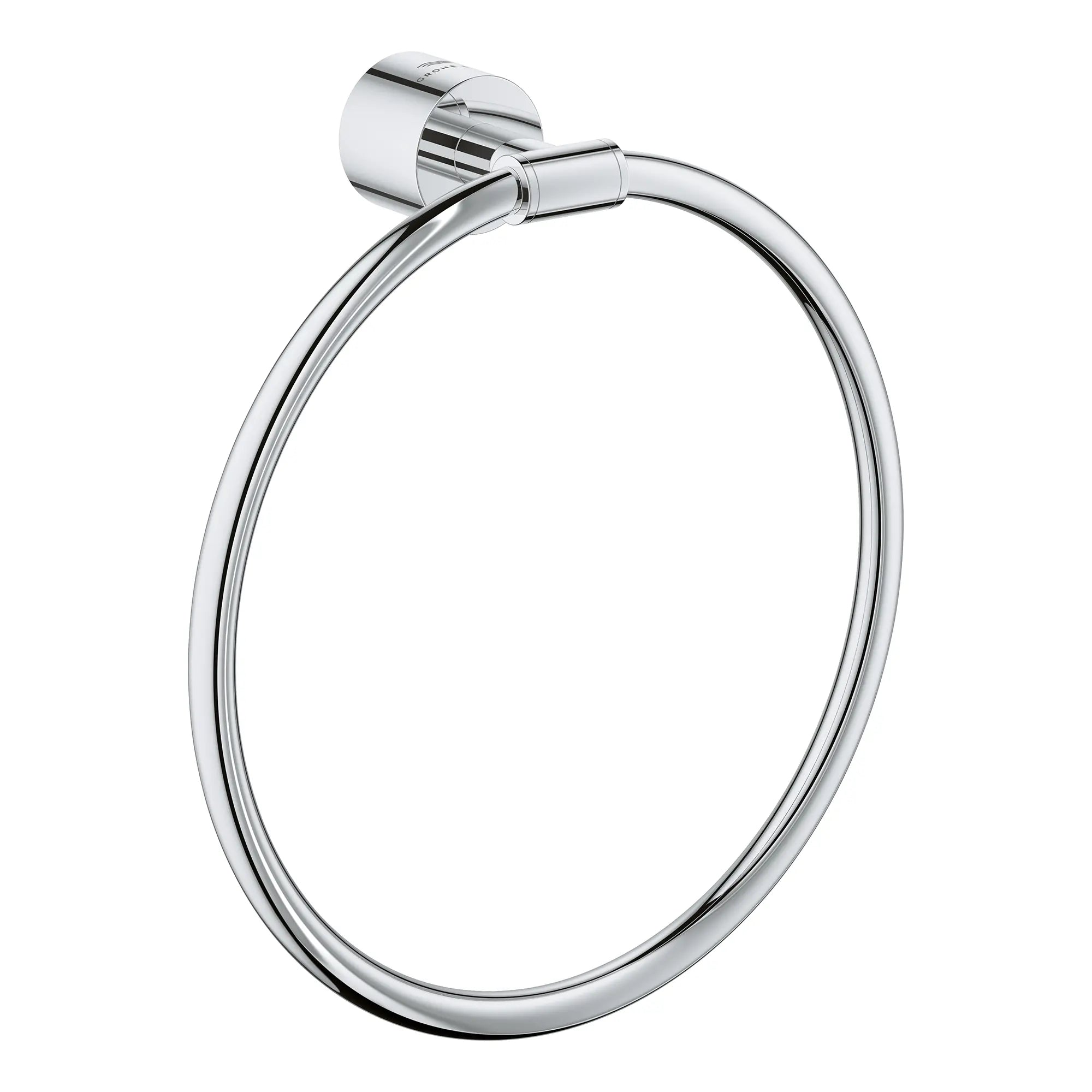 8" Towel Ring // GROHE STARLIGHT CHROME // 276147_Atrio_Silo-SpecSheet_40887000_0001_Feb2023_0_CDNwebp.webp
