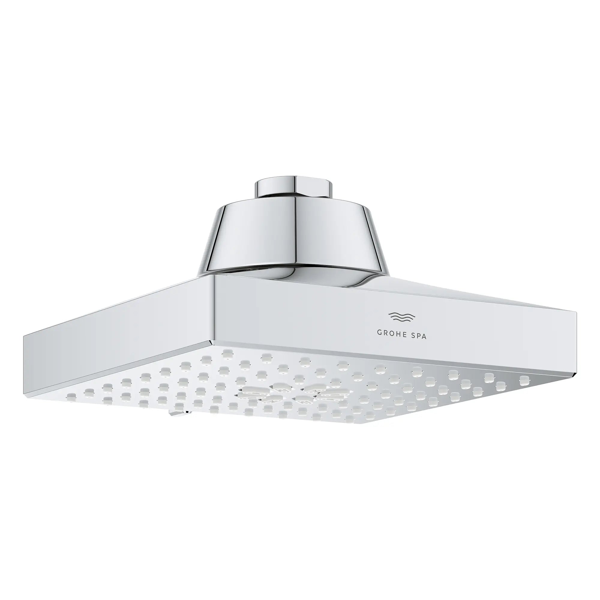 Rainshower Aqua Multi Spray 5 1/2" Square Shower Head with Aqua Booster 1.75 GPM (6.6 L/min) // GROHE STARLIGHT CHROME // 277019_Aqua_Booster_SiloOther_1116730000_0002_October2025_0_CDNwebp.webp