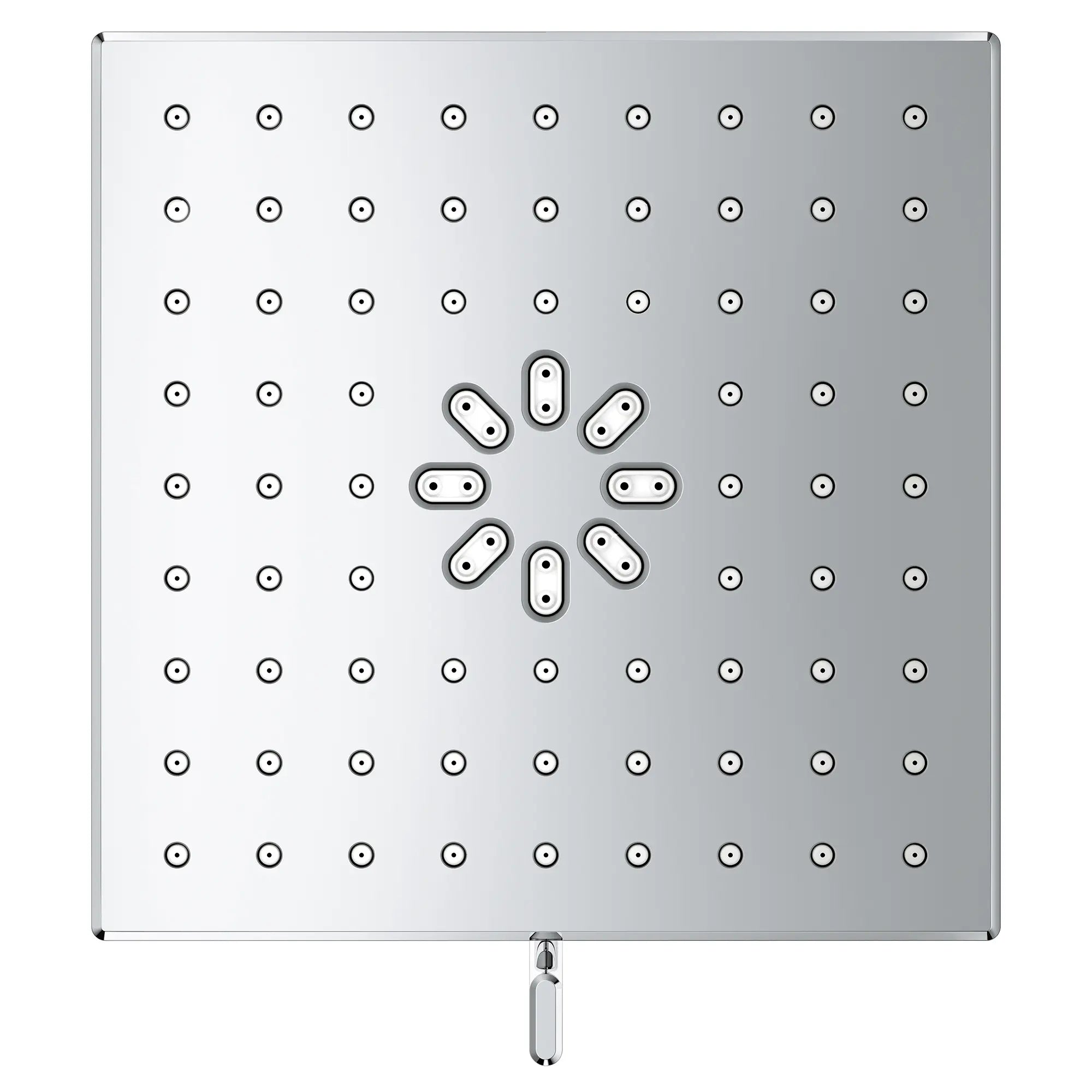 Rainshower Aqua Multi Spray 5 1/2" Square Shower Head with Aqua Booster 1.75 GPM (6.6 L/min) // GROHE STARLIGHT CHROME // 277021_Aqua_Booster_SiloOther_1116730000_0001_October2025_0_CDNwebp.webp
