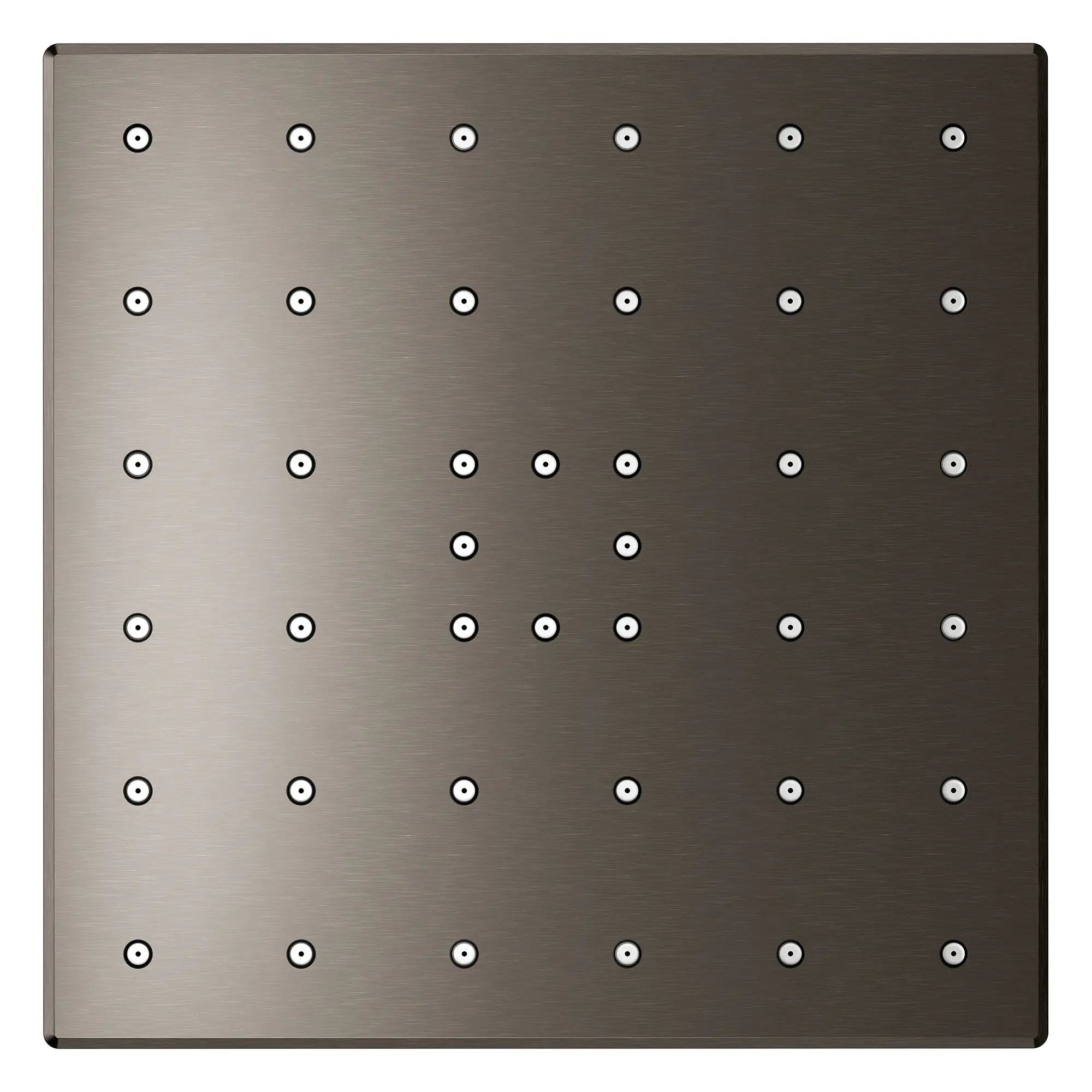 Rainshower Aqua Mono Spray 5 1/2" Square Showerhead with Aqua Booster 2.5 GPM (9.5 L/min) // BRUSHED HARD GRAPHITE // 277709_Aqua_Booster_SiloOther_111668AL00_0001_October2025_0_CDNwebp.webp