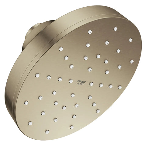 Euphoria 140 with AquaBooster Round Single Spray Shower Head 1.75 GPM (6.6L/min) - Brushed Nickel InfinityFinish