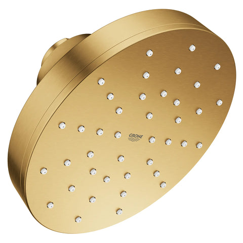 Euphoria 140 with AquaBooster Round Single Spray Shower Head 1.75 GPM (6.6L/min) - Brushed Cool Sunrise