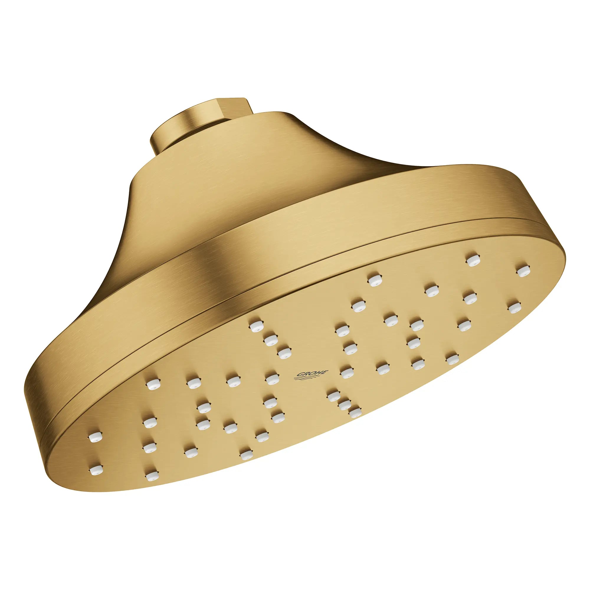 Euphoria 140 with AquaBooster Round Single Spray Shower Head 1.75 GPM (6.6L/min) // BRUSHED COOL SUNRISE // 278128_Aqua_Booster_SiloRight_111714GN00_0002_October2025_0_CDNwebp.webp