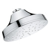 [1117140000] Euphoria 140 Single Spray Round Showerhead with Aqua Booster - Hard Graphite