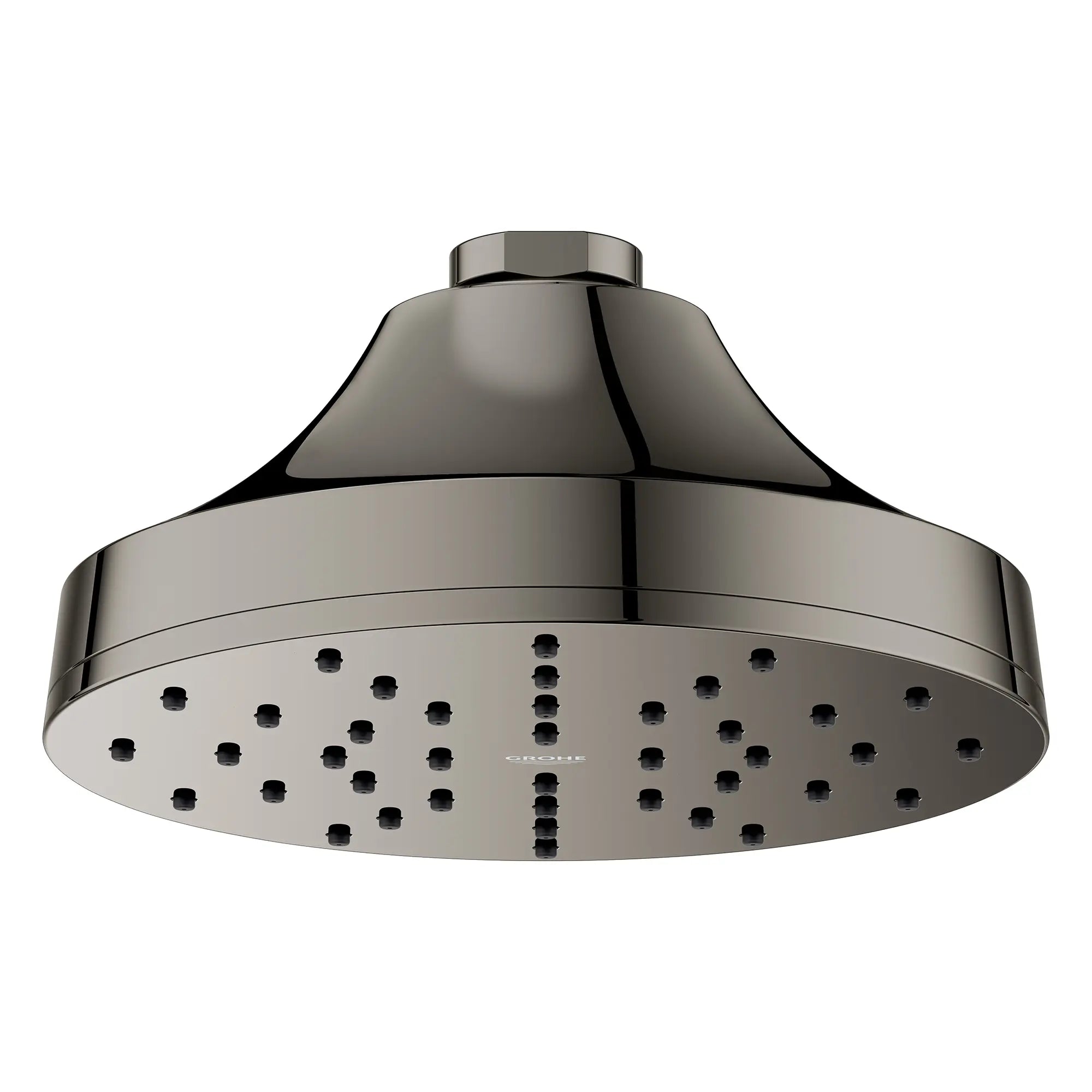 Euphoria 140 with AquaBooster Round Single Spray Shower Head 1.75 GPM (6.6L/min) // HARD GRAPHITE // 278139_Aqua_Booster_SiloFront_111714A000_0002_October2025_0_CDNwebp.webp
