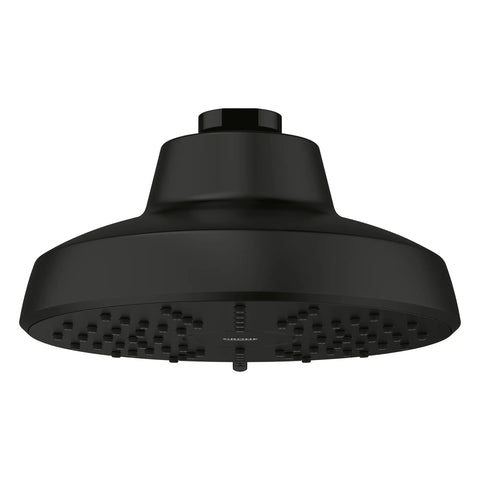 Tempesta 140 with AquaBooster Round Multi Spray Shower Head 1.75 GPM (6.6L/min) - Matte Black