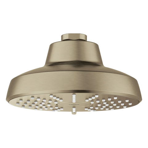 Tempesta 140 with AquaBooster Round Multi Spray Shower Head 1.75 GPM (6.6L/min) - Brushed Nickel InfinityFinish