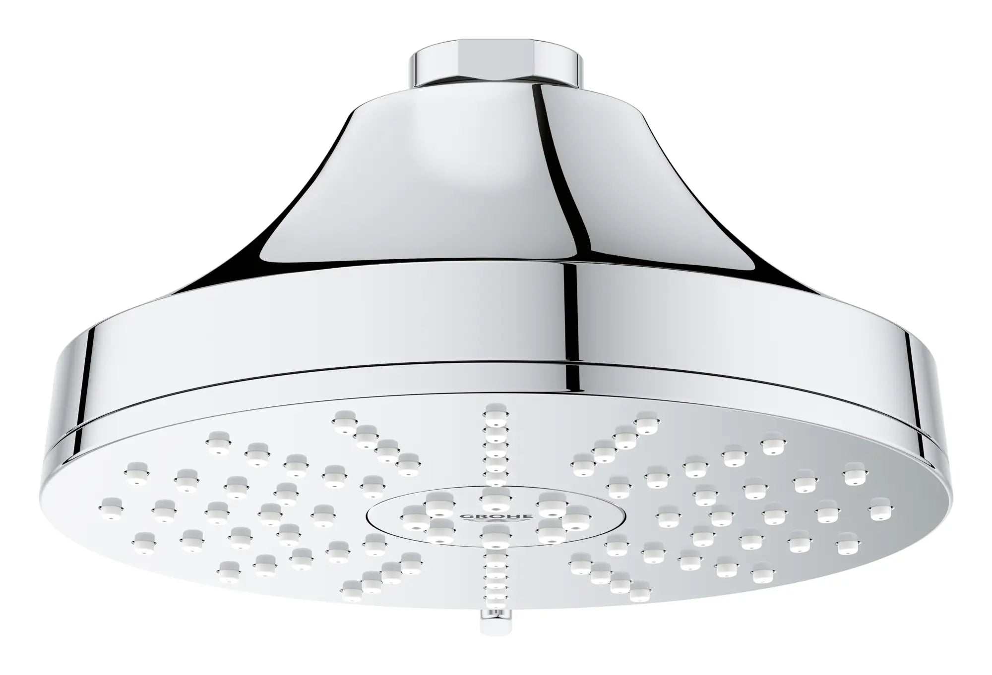 Euphoria 140 with AquaBooster Round Multi Spray Shower Head 1.75 GPM (6.6L/min) // GROHE STARLIGHT CHROME // 278246_Aqua_Booster_Silo-SpecSheet_1117160000_0002_October2025_0_CDNwebp.webp