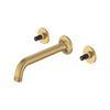 [106216GN00] Listra Wall Mount Widespread Bathroom Faucet, 1.2gpm (4.5L/min) - Brushed Cool Sunrise