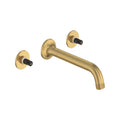 [106216GN00] Listra Wall Mount Widespread Bathroom Faucet, 1.2gpm (4.5L/min) - Brushed Cool Sunrise