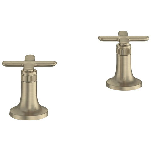 Listra Cross Handles for Bathroom Sink Faucet (Pair) - Brushed Nickel InfinityFinish